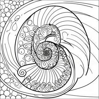 Pagina da Colorare Sequenza di Fibonacci Colorata | pagina da colorare Fibonacci