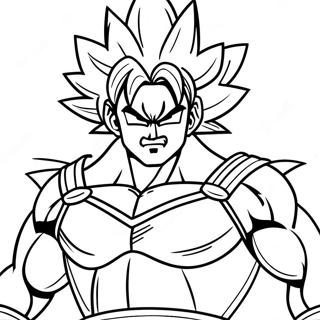 Pagina da Colorare di Bardock | pagina da colorare Bardock