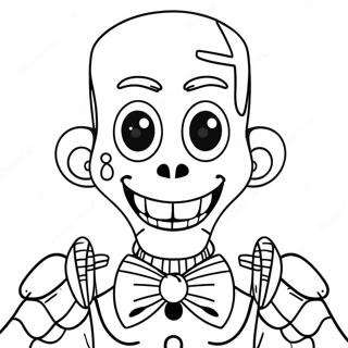 Pagina da Colorare di Ennard Inquietante | pagina da colorare Ennard