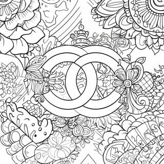 Pagina da Colorare Logo Chanel | pagina da colorare Chanel