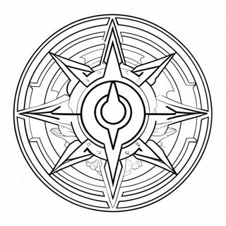 Pagina da Colorare Logo di Destiny 2 | pagina da colorare Destiny 2