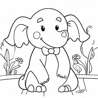 Pagina da Colorare di Babar | pagina da colorare Babar