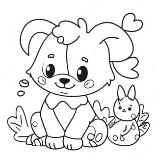 Pagina da Colorare di Puzzle con Animali Carini | pagina da colorare Puzzle