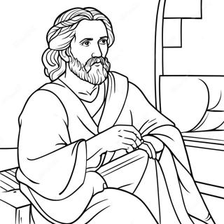 Pagina da Colorare di Eliseo | pagina da colorare Elisha