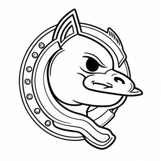 Pagina da Colorare del Logo FSU | pagina da colorare FSU