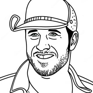 Pagina da Colorare di Luke Bryan | pagina da colorare Luke Bryan
