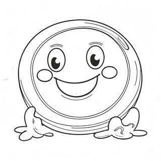 Pagina da colorare della Cosa colorata con faccia sorridente | pagina da colorare Cosa