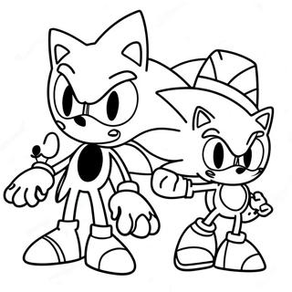 Pagina da Colorare Sonic Forces | pagina da colorare Sonic Forze