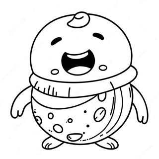 Pagina da Colorare del Personaggio Roly Poly | pagina da colorare Roly Poly