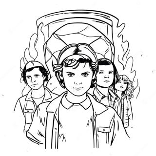 Pagina da Colorare Stranger Things | pagina da colorare Cose Strane