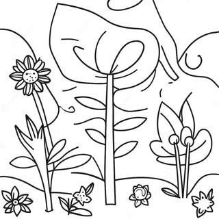 Il Giardino Colorato di Klee Pagina da Colorare | pagina da colorare Klee