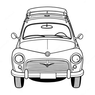 Pagina da Colorare della Classica Auto Volvo | pagina da colorare Volvo
