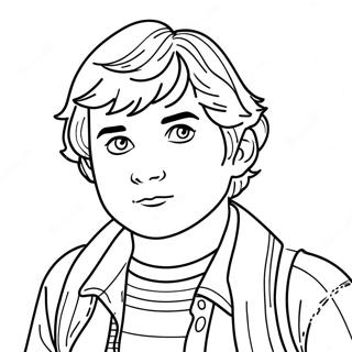 Pagina da Colorare Robin di Stranger Things | pagina da colorare Stranger Things Robin