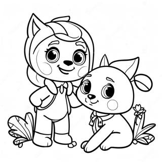 Pagina da Colorare dell'Avventura di Ivy e Bean | pagina da colorare Ivy e Bean