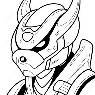 Pagina da Colorare Personaggio Protogen | pagina da colorare Protogen