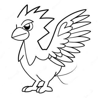 Pagina da colorare di Zapdos | pagina da colorare Zapdos