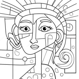 Cubismo Pagine da Colorare