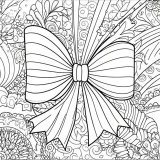 Pagina da colorare di un arco | pagina da colorare Fiocco