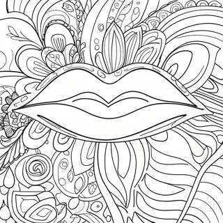 Pagina da Colorare di Labbra | pagina da colorare Labbra