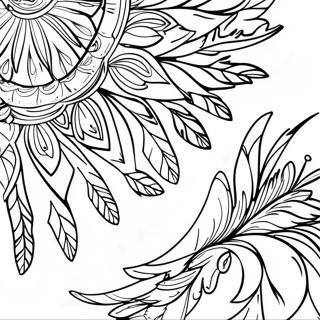 Pagina da Colorare di una Piuma | pagina da colorare Piuma