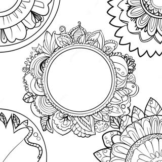 Pagina da Colorare di un Cerchio | pagina da colorare Cerchio