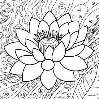 Pagina da Colorare del Fiore di Loto | pagina da colorare Loto