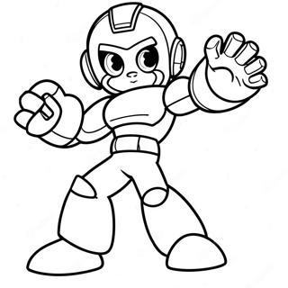 Pagina da Colorare di MegaMan | pagina da colorare MegaMan