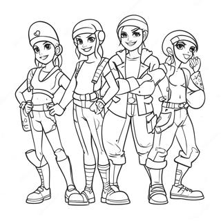 Pagina da Colorare Krew | pagina da colorare Krew