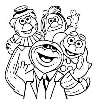 Pagina da Colorare dei Muppets | pagina da colorare Muppets