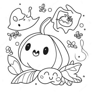 Halloween Kawaii Pagine da Colorare