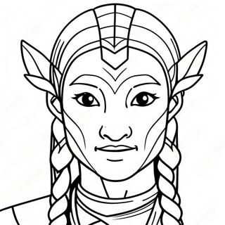Pagina da Colorare del Personaggio di Avatar | pagina da colorare Avatar