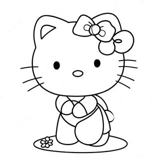 Pagina da Colorare Hello Kitty | pagina da colorare Hello Kitty e Spiderman