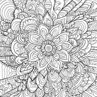 Pagina da Colorare Mandala Sharpie Colorato | pagina da colorare Sharpie