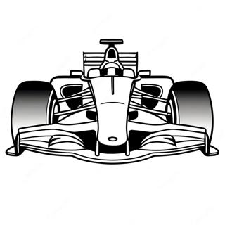Pagina da Colorare di Auto da Corsa di Formula 1 | pagina da colorare Formula 1