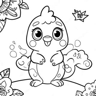 Pagina da Colorare di Hatchimal | pagina da colorare Hatchimal