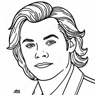 Pagina da Colorare Harry Styles | pagina da colorare Harry Styles