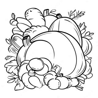 Cornucopia Pagine da Colorare