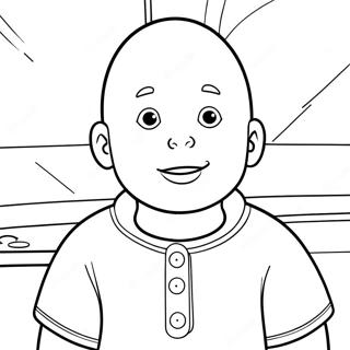 Pagina da Colorare di Caillou | pagina da colorare Caillou