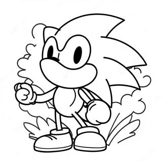 Pagina da Colorare di Sonic Mania | pagina da colorare Sonic Mania