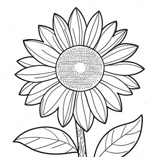Pagina da Colorare Girasole Giallo | pagina da colorare Giallo